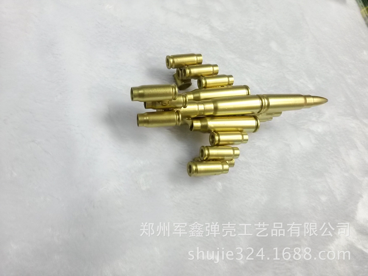 供应子弹壳工艺 5.8小飞机模型 弹壳工艺品批发 金属工艺品